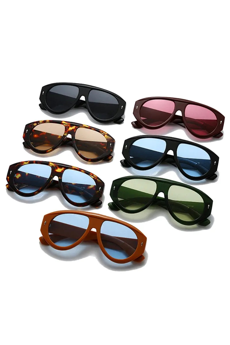 Sky Raider Retro Pilot Sonnenbrille – Unisex
