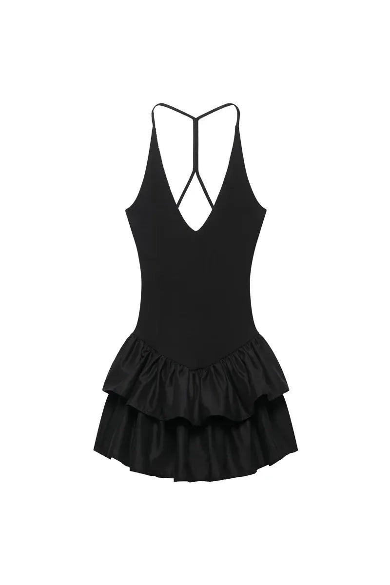 Pink Ruffle Mini Dress – Chic Summer Party Dress