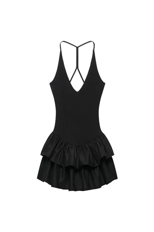 Pink Ruffle Mini Dress – Chic Summer Party Dress