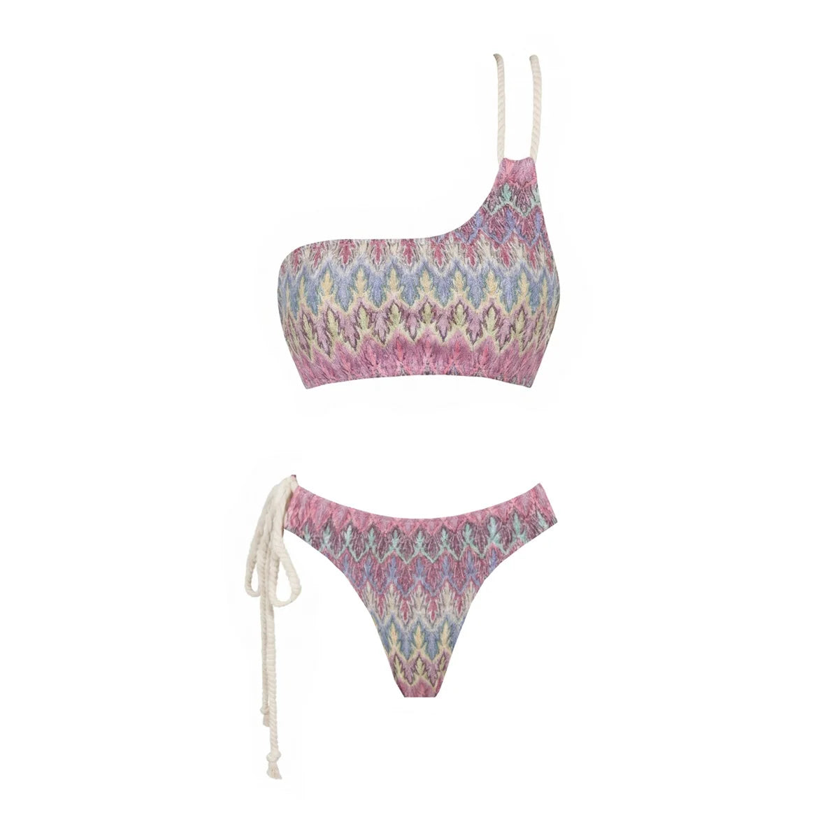 Häkel Bikini Set 3-teilig mit Print