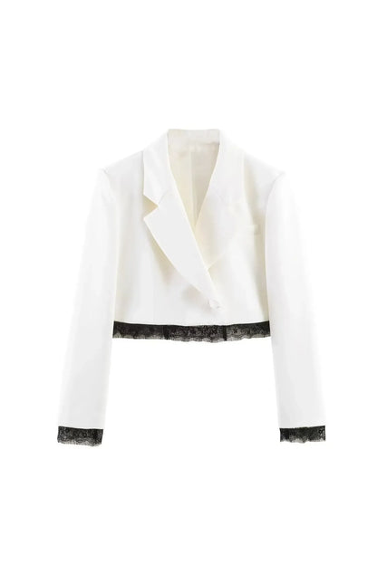 Victoria Lace Set – Eleganter Blazer-Shorts-Zweiteiler