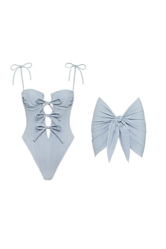 Lily Halter Monokini – Stylischer Damen-Badeanzug mit Cover-Up