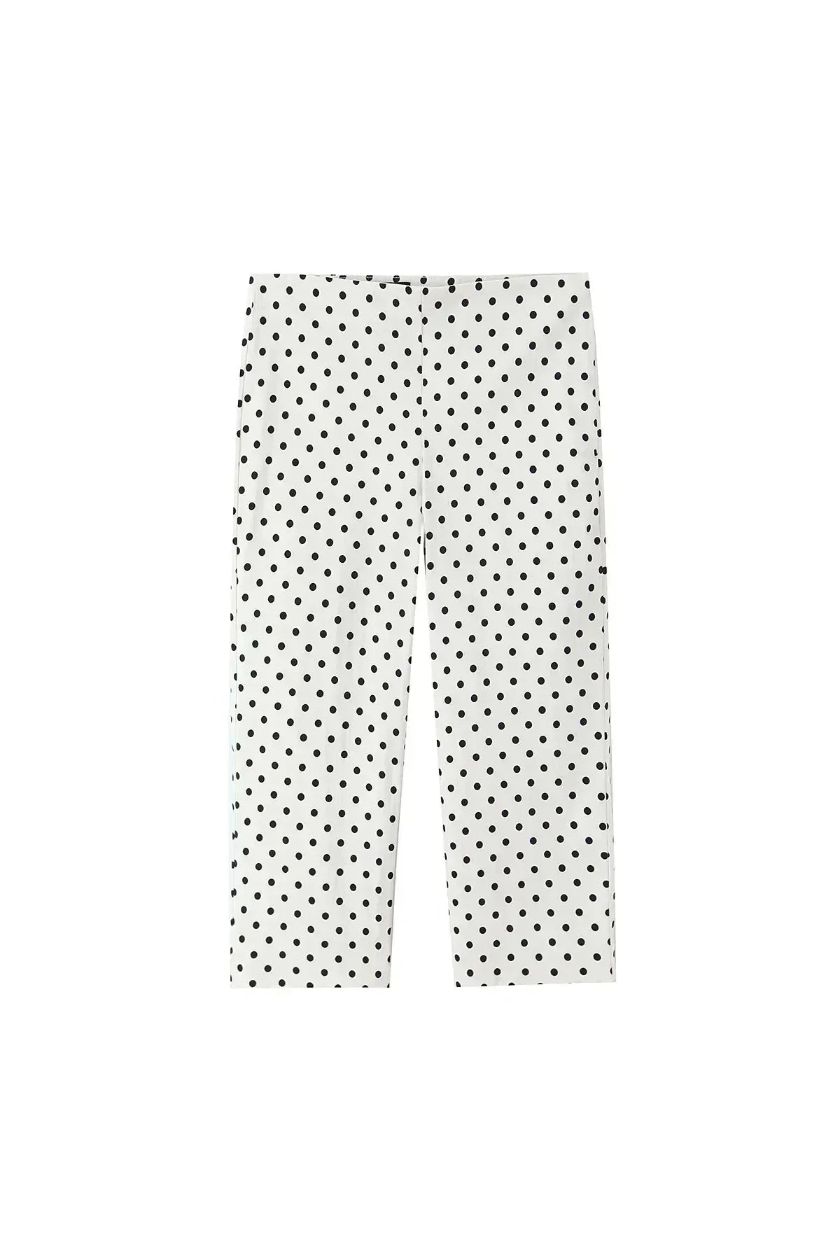 Charlotte Polka Dot Set – Kurzes Top & High‑Waist Hose