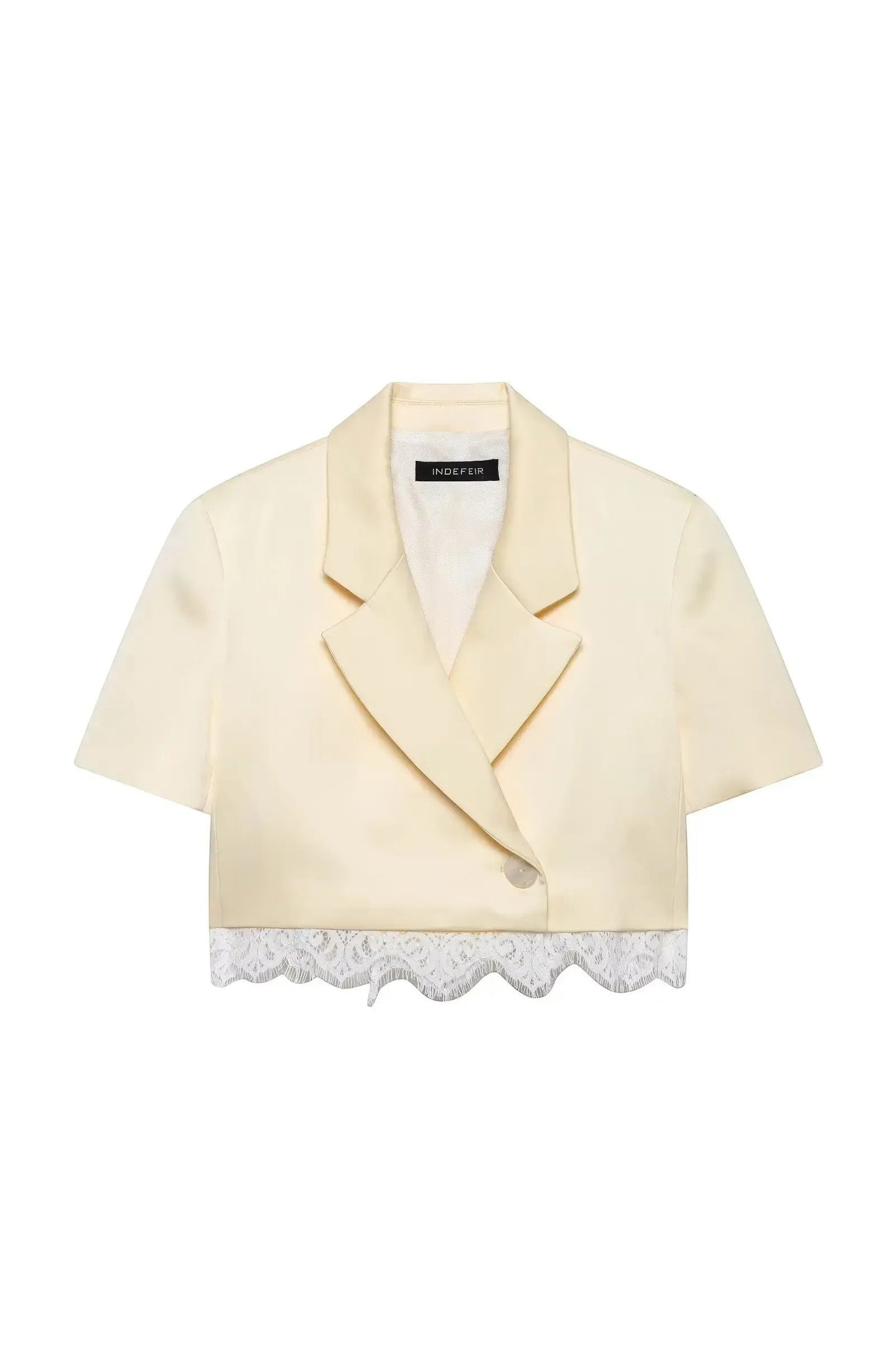 Spitzen Patchwork Blazer Set – Chic Sommer Co-Ord