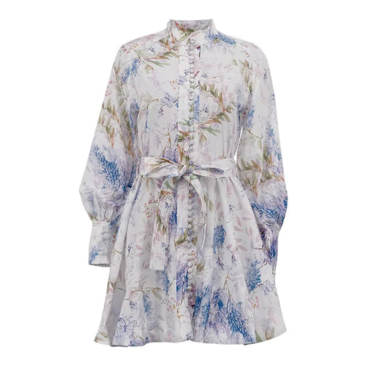 Élodie Vintage Blumenkleid – Elegantes Midikleid im französischen Stil