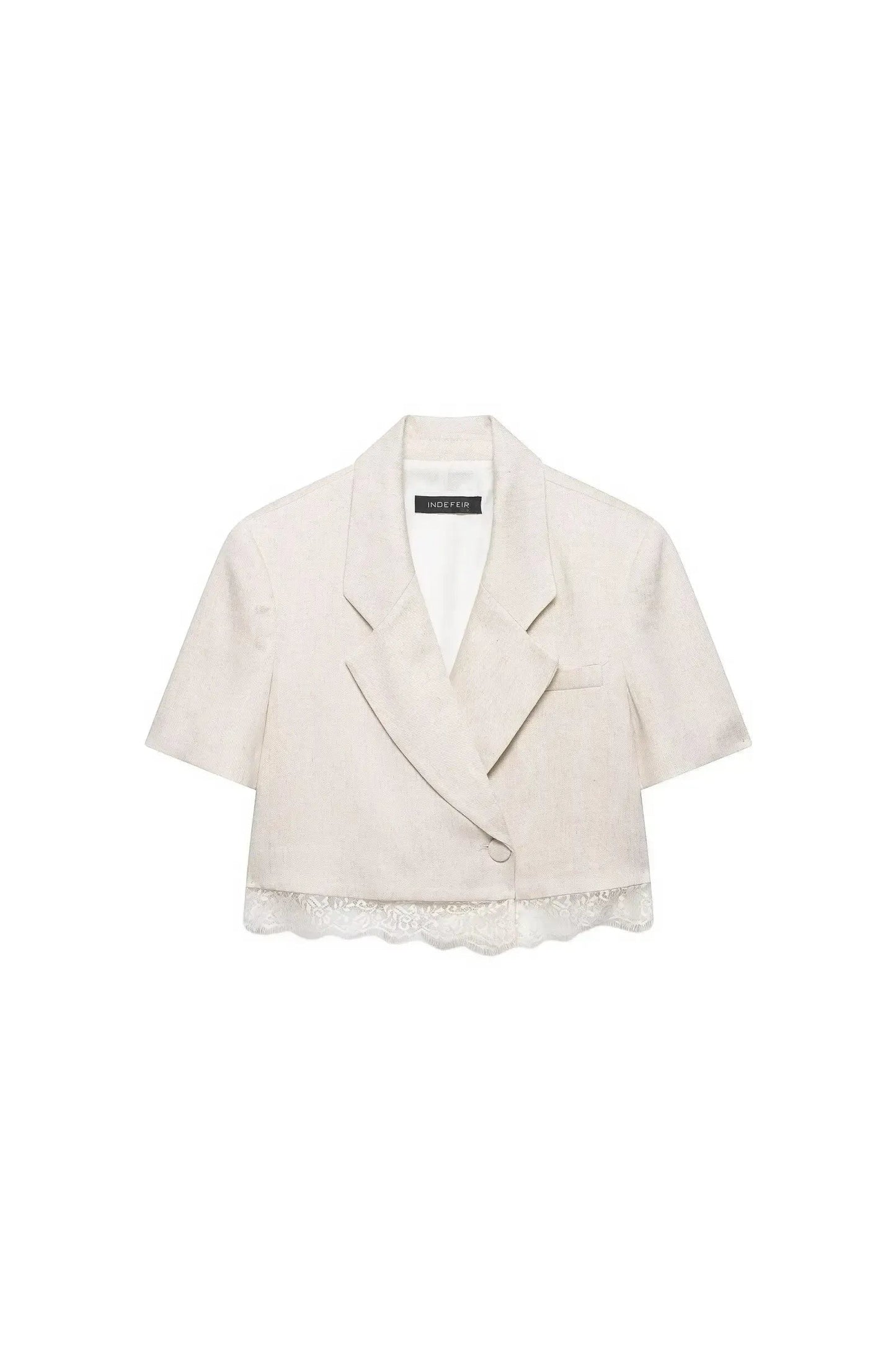 Spitzen Patchwork Blazer Set – Chic Sommer Co-Ord