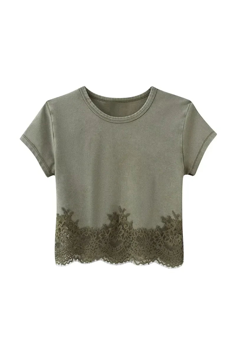 Spitzen Sommer Zweiteiler – Chic Holiday Outfit