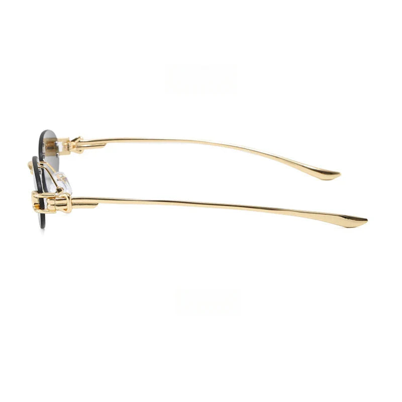 Luna Rimless Oval UV400 Sunglasses
