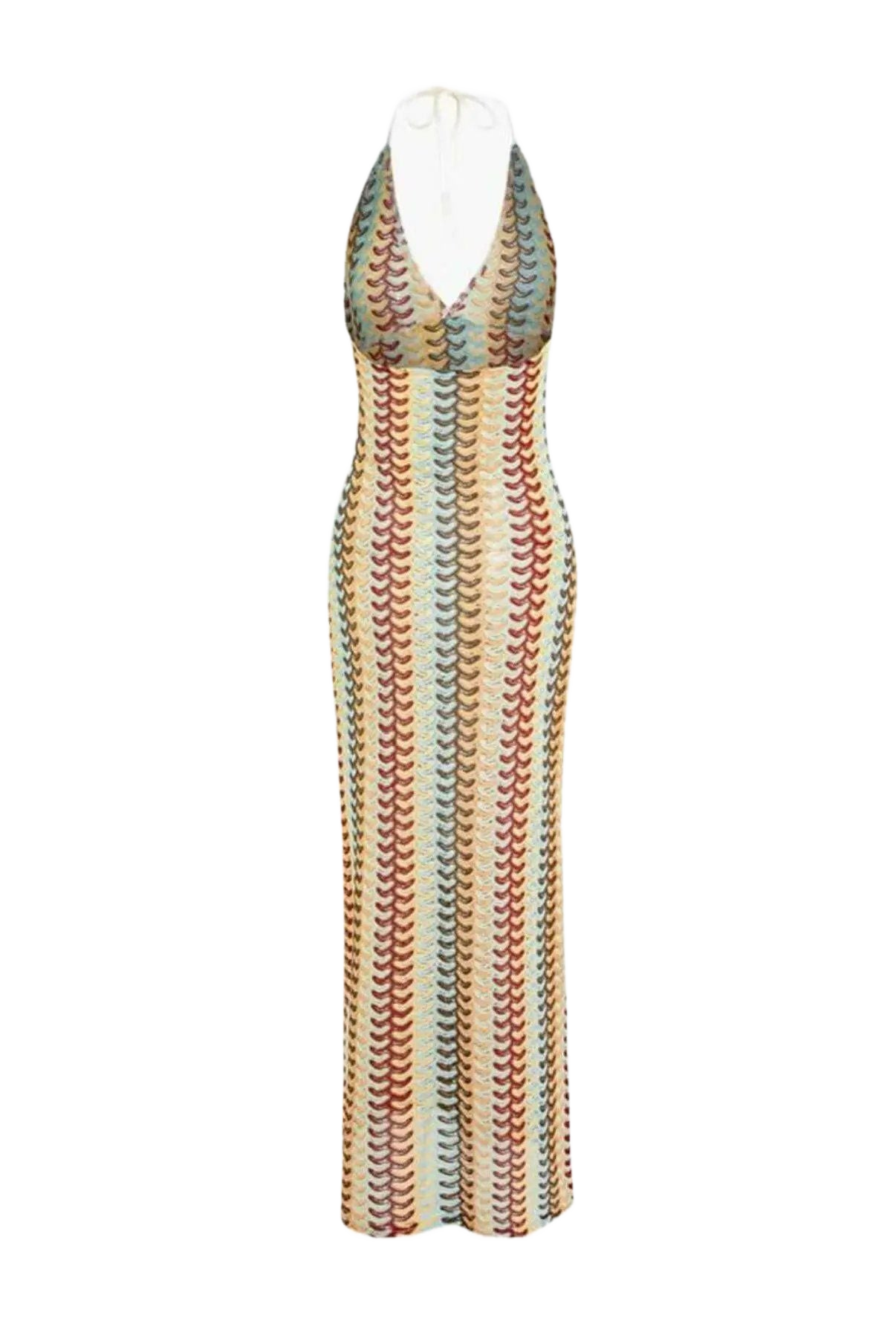 Sunset Waves – Häkel - Maxi Dress im Retro - Style - Miraee Paris